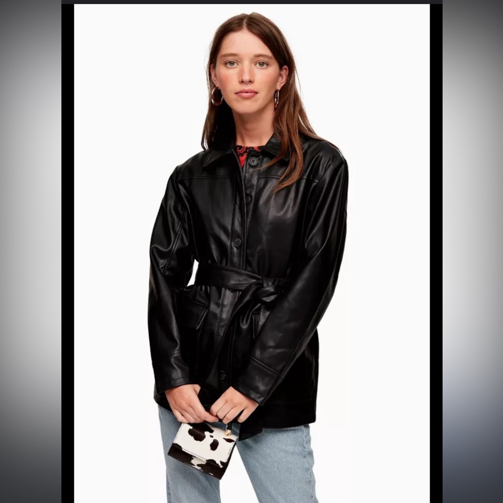 Topshop Vegan Leather Jacket
